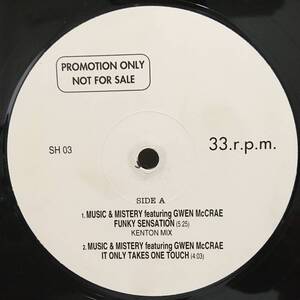 Music & Mistery featuring Gwen McCrae, RAH Band / Funky Sensation Kenton Remix　[Not On Label - SH03]