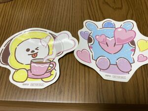 bt21★chimmy★mang★昔の非売品bigステッカー★ノベルティ