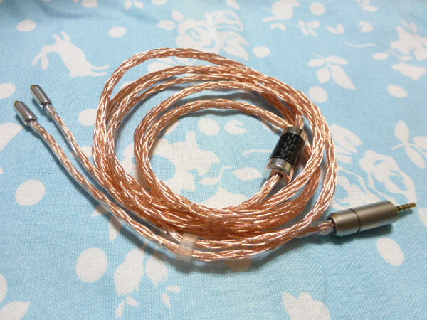 MMCX 102SSC 16芯 ブレイド編 2.5mm4極 純銅 テルル銅 Shure Westone AKG N5005 N30 T3-02 IE900 IE600 IE300 ( 4.4mm5極 3.5mm3極 IEM 可