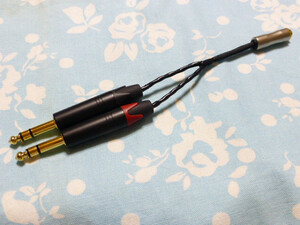 4.4mm5 ultimate ( female ) - MYTEK iFi Audio Pro iCAN 6.3mm plug ×2 conversion cable MOGAMI 2944 10cm short .