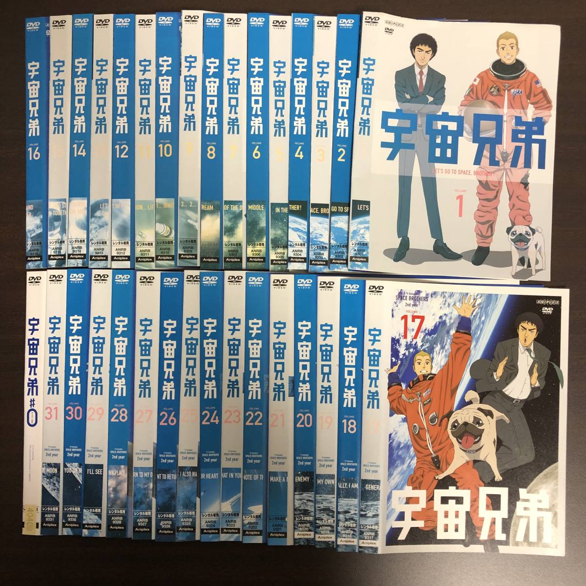 レンタルDVD 宇宙兄弟 DVD全31巻セット ブルーレイ 