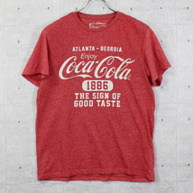 S / 古着 Tシャツ 半袖 Coca Cola コカコーラ プリント 杢カラー トップス SPO-2209030_画像1