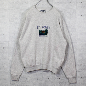 S[S-M corresponding ][ lady's ] / old clothes Lee 90s Lee USA made long sleeve sweat sweatshirt embroidery tops WIO-2101031