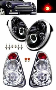 MINI クーパー R50 R52 R53 LEDヘッドライト&LEDテールSET セット 送料無料