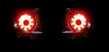 トヨタ アルテッツァ GXE / SXE 10 系 レッド スモーク LED テールランプ 左右 テールライト リアテール 黒 丸灯 98y - 05y_画像2