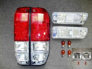 ランクル プラド 78 LJ78 KZJ78 フロント ウィンカー & サイドマーカー ＆ LED テールランプ 左右 セット ランドクルーザー