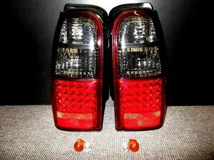  Toyota Hilux Surf 180/185 series LED smoked combination tail lamp left right set side RZN180W RZN185W VZN180W VZN185W free shipping 