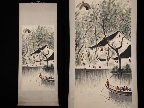 新作新作中国美術 古美術 張萬琪 紙本立軸 真作保証 絵画 | purcellcom.com