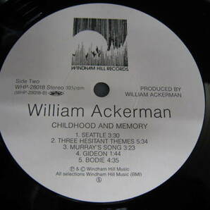 LP/美盤/帯付き/ウィリアム・アッカーマン チャイルドフッド・アンド・メモリー WHP-28018の画像6