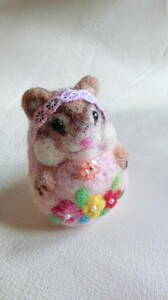 Art hand Auction Handmade wool felt☆ Chipmunk matryoshka☆, toy, game, stuffed toy, Wool felt