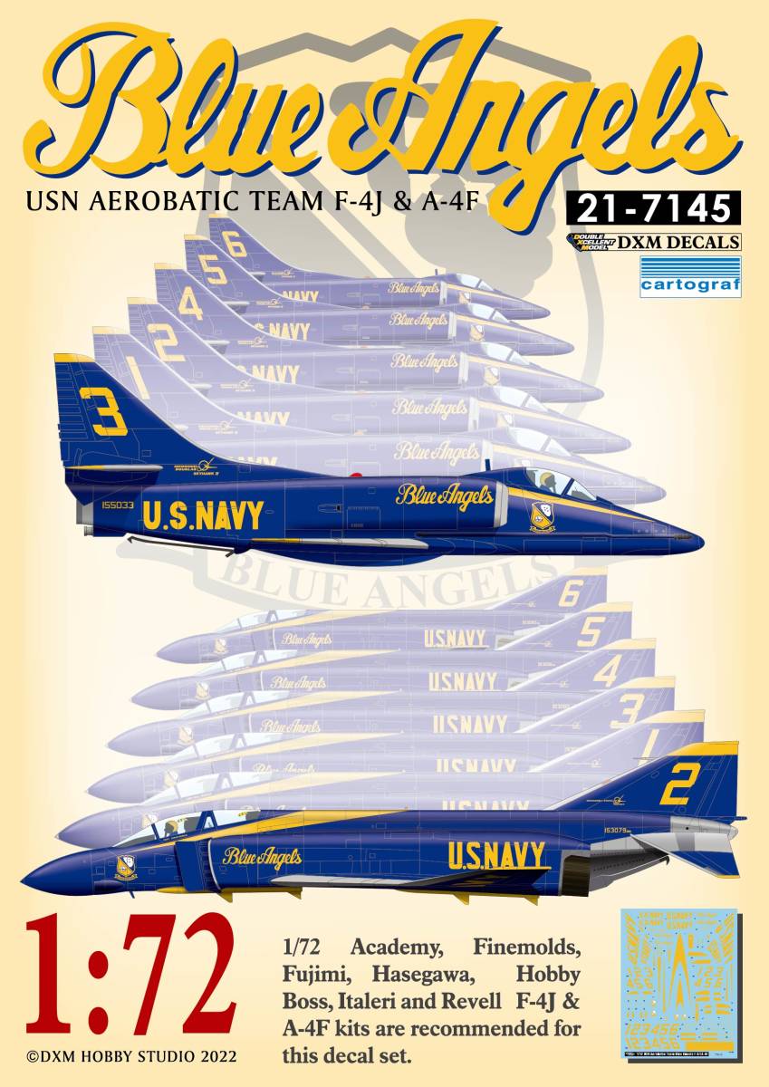 ショッピング大人気 1/72 F-4J ファントムⅡ ブルーエンジェルス 1番機