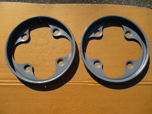  pair .. wheel ring 8 hole for large car 2 piece set Showa era deco truck truck .. rare that time thing old car 