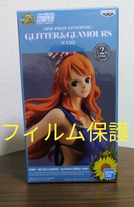 【フィルム保護未開封品】ワンピース ONE PIECE GLITTER&GLAMOURS STAMPEDE ナミ