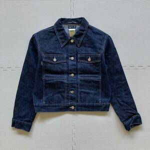 AGNES B Agnes .- France made Denim jacket denim jacket lady's 3 dark blue beautiful goods 