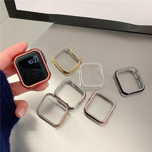 アップルウォッチ 保護カバー apple watch series 9,8,7,6,SE,5,4,3,2,アップル アップルウォッチ キラキラ デコレーション 保護カバーのみ
