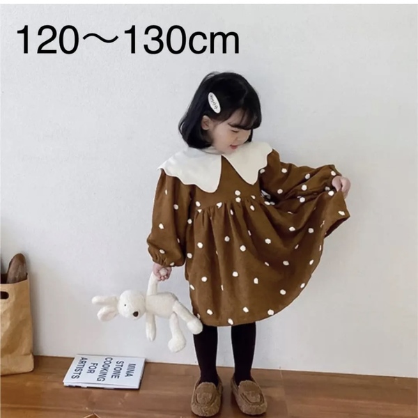 襟付きインポート　ワンピース120〜130cm