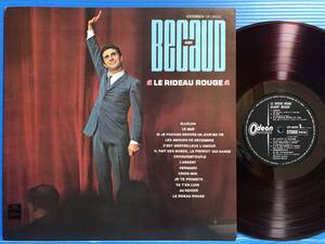 【LP】ジルベール・ベコー リドー・ルージュ GILBERT BECAUD LE RIDEAU ROUGE 赤盤 NM- EX+ / NM- 洋楽 P-VOCAL CHANSON 103