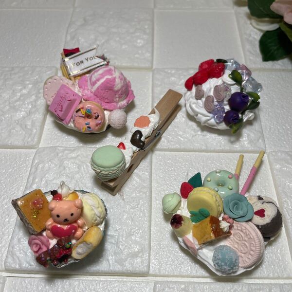 ハンドメイド スイーツデコ マグネット