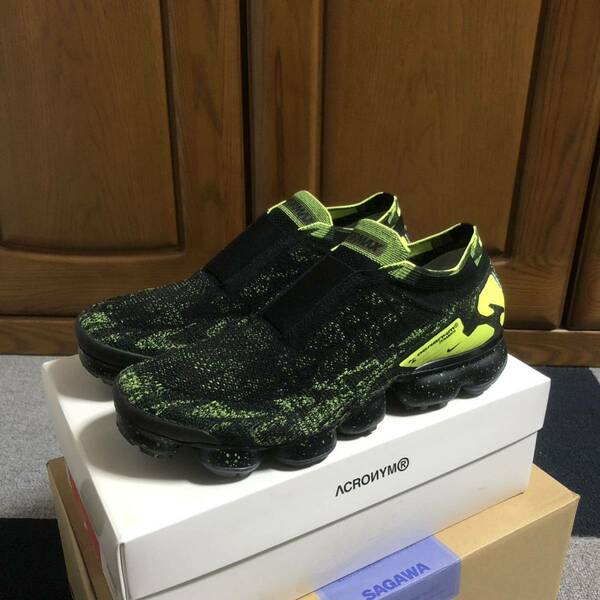 【美USED】ACRONYM × NIKE VAPORMAX FK MOC2 “VOLT” THE ILLUSIONAL アクロニュウム 国内正規品US10.0