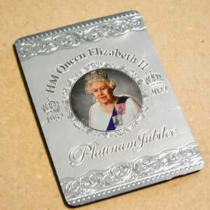 【新品未使用】プラチナジュビリー マグネット エリザベス女王 2世 在位70年 英国 イギリス 