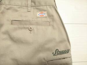 ★ステューシー X ディッキーズ　STUSSY X DICKIES　ダブルネーム　ワークパンツ　★シンプルスタイル