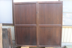  prompt decision # former times wooden door 2 sheets ①# width 93cm# obi door one against #. door old fittings era peace . old Japanese-style house construction old tool old .. antique Showa Retro Vintage ~ Gifu 