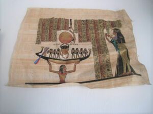 Art hand Auction 13N11.18-13 Papyrus Painting Ancient Egypt Mural Papyrus Paper Special Paper Ancient Paper Interior Souvenir, artwork, painting, others