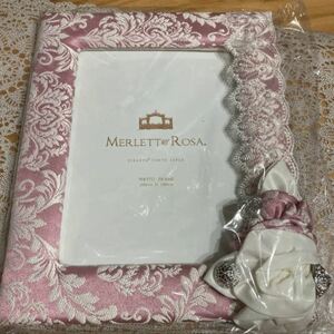 フォトフレーム ピンク レース 写真立てアンティーク 結婚式 ＭＥＲＬＥＥＴ ROSA.