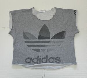 ★90ｓ ａｄｉｄａｓ アディダス スウェット ショート丈 Ｔシャツ ダンス ダンサー