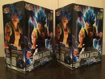 DRAGON BALL Z/DOKKAN BATTLE 5TH ANNIVERSARY FIGURE/ 超サイヤ人ゴッド超サイヤ人ゴジータ 2個セット フィギュア プライズ 新品 未開封_画像2