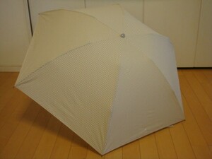 ☆新品☆プライベートレーベル/折りたたみ傘雨傘/チェック小-黄色＆茶