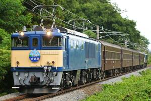 鉄道 デジ 写真 画像 快速レトロ大糸線 EF64 旧型客車　1