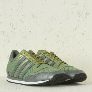 美品 adidas アディダス スニーカー ランニングシューズ ギャラクシー 靴 薄緑/灰/白 28.5 m0002-21-028