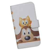 Galaxy A53 5G SC-53C/SCG15　スマホケース 手帳型 プリントケース 犬 猫 足跡 キャラクター かわいい_画像1
