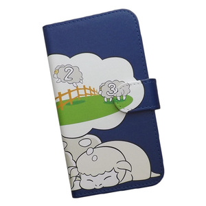 Xperia 8 SOV42/902SO/Lite　スマホケース 手帳型 プリントケース 羊 ひつじ おやすみ 夢 かわいい キャラクター