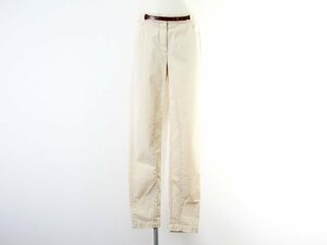 [ as good as new ][ beautiful goods ] Brunello Cucinelli BRUNELLO CUCINELLI lady's belt attaching cropped pants beige 