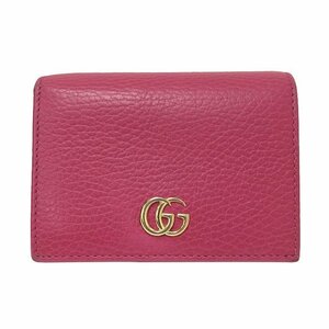 グッチ GUCCI GGスプリーム ミニウォレット 二つ折り財布 456126 ピンク