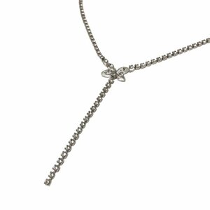 【美品】スワロフスキー SWAROVSKI ネックレス バタフライモチーフ シルバー