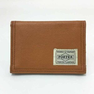 【新品同様】【美品】ポーター PORTER フリースタイル カードケース パスケース キャメル