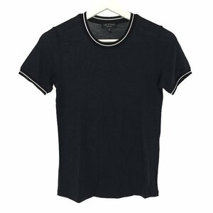 ラグ＆ボーン rag & bone 半袖 ラウンドネック カットソー ストレッチ素材 S ブラック