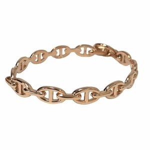 [ as good as new ][ beautiful goods ] Hermes HERMESshe-n Dunk ru Anne sheneSmall bracele K18 polished pink gold 