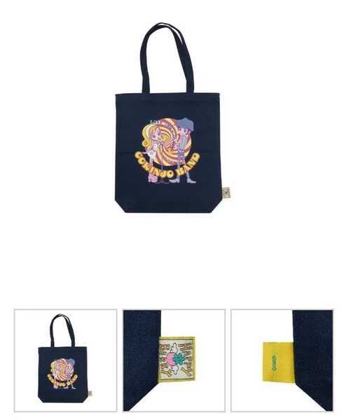 送料無料!即決!矢沢あい展 【トートバッグ】『ご近所物語』実果子とツトムのレトロポップなトートバッグ イラスト グッズ 矢沢あい
