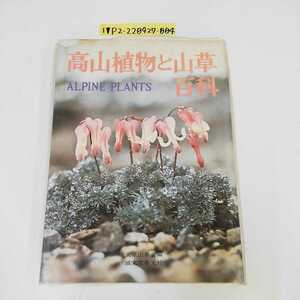 1_▼ 高山植物と山草百科 昭和52年10月30日 第6版発行 東京山草会 誠文堂新光社 書き込み有り ビニールカバー傷み有り