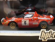 【ベルテンポ特注：未開封】hpi racing 1/43 ランチア ストラトス HF 1975年 ツール・ド・コルス No.6 優勝車 [8072]_画像3