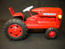 ★FARM TRACTOR ファームトラクター ブリキ製 フリクション式 昭和レトロ ビンテージ 未使用美品★_画像7