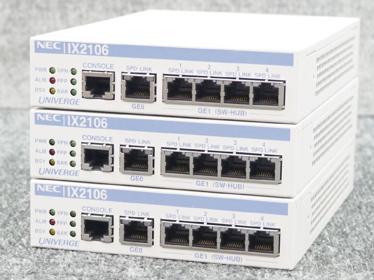 おしゃれ NEC 5年無償保証 VPN対応高速アクセスルータ UNIVERGE IX2106