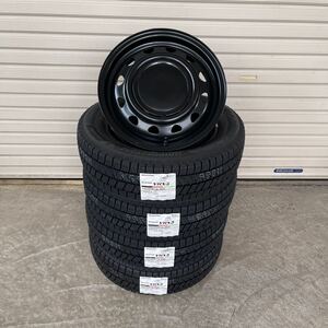 《ネオキャロ》新品スタッドレス◆ブリヂストンVRX3◆155/65R14◆4本セット◆NBOXタントワゴンRスペーシアギア ラパンウェイク　ブラック