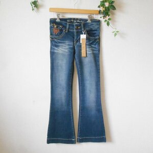  tag equipped corn f Ray kCornflake lady's for USED processing Denim jeans 