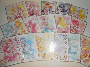 食玩 プリキュア 色紙ART2★全16種類セット●ヒーリングっど スタートゥインクル HUGっと! アラモード Go!プリンセス フレッシュ ふたりは