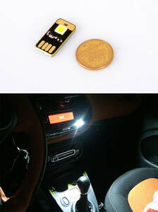 1個Led ミニシングル USB 夜の光デュアルタッチスイッチ LED ランプスマート 451 453 フォーツーフォーフォーユニバーサルインテリア
